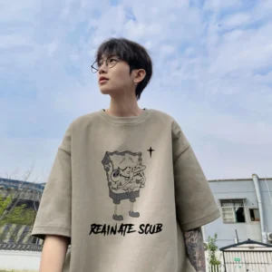韓版海綿卡通短袖t /XL