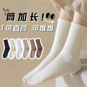 韓版中筒堆堆襪